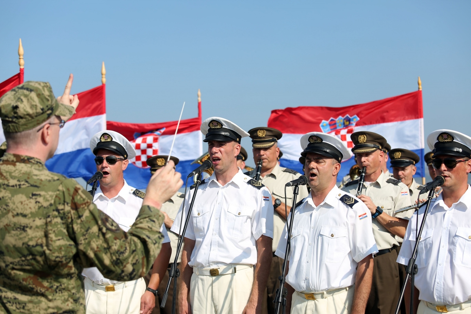 Generalna proba na kninskoj tvrđavi uoči svečane proslave 23. obljetnice VRO Oluja