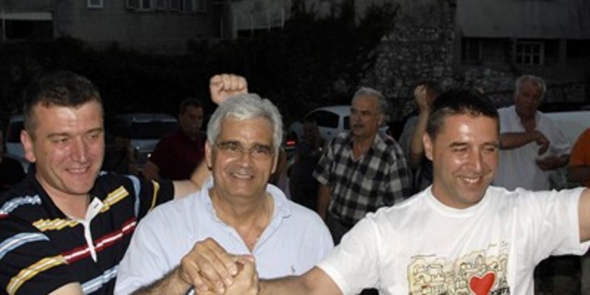 Ante Županović (sredina) s dogradonačelnicima (Foto: Marija Mihić/Cropix) Ante Županović (sredina) s dogradonačelnicima (Foto: Marija Mihić/Cropix)