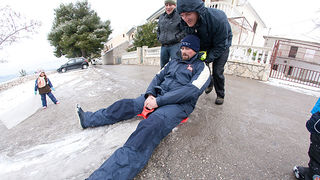 Snijeg u Bibinjama 3. veljače 2012, Foto: Leo Banić