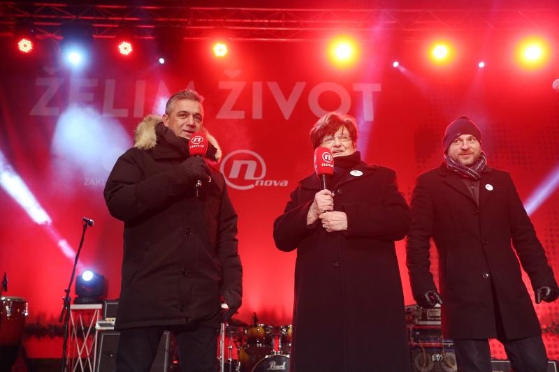 Humanitarni koncert Želim život na Trgu bana Josipa Jelačića