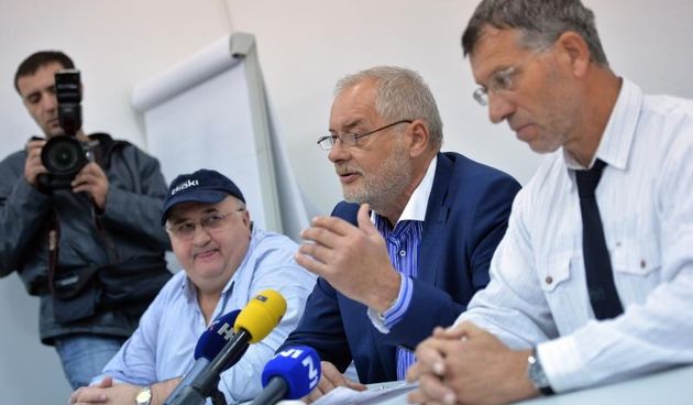 22.10.2014., Zagreb – Clan nadzornog odbora Imunoloskog zavoda i kandidat za predsjednika drzave Ivan Rude, odrzao je konferenciju za medije zbog neisplate placa radnicima Imunoloskog zavoda. Photo: Marko Prpic/PIXSELL