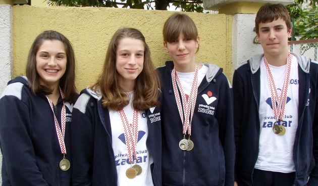 Plivaci PK Zadar – osvajaci medalja