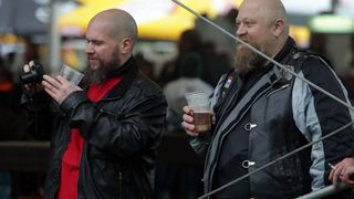 Na jezeru Jarun okupili su se motociklisti iz cijele Hrvatske u sklopu 3. karavane za zivot pod nazivom Bikeri na cesti. Velik broj motociklista zbog loseg vremena nije dosao, no pridruzio im se gradonacelnik Milan Bandic. Photo: Dalibor Urukalovic/PIXSEL