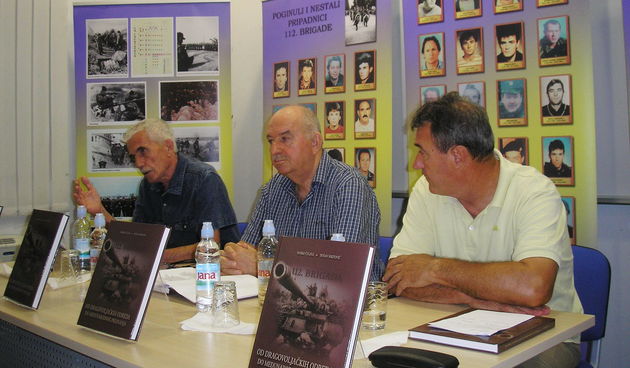 Predstavljanje monografije 112. brigade: Duško Nikitović, Nediljko Jusup i Marko Čulina