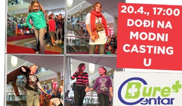 Casting za dječju modnu reviju u Bure centru