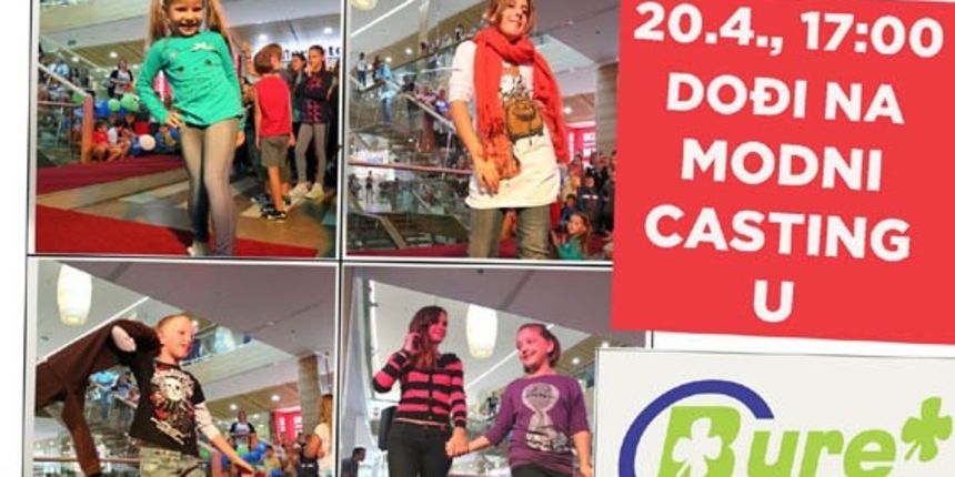 Casting za dječju modnu reviju u Bure centru