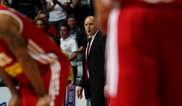 Zadar, 230413.  
Dvorana Kresimira Cosica.
Kosarkaska utakmica 8. kola A1 Lige za prvaka. 
Susret KK Zadar – KK Cedevita. 
Na fotografiji: trener Cedevite Jaksa Vulic.
Foto: Jure Miskovic / CROPIX
