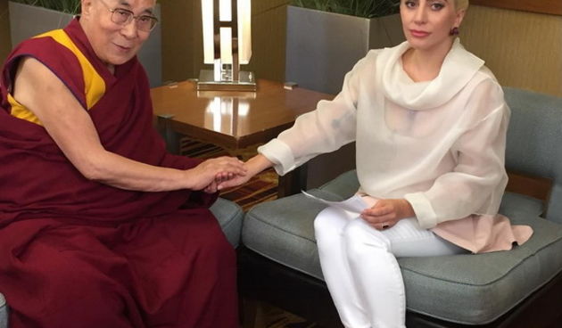 Dalaj lama i Lady Gaga. Foto: Instagram