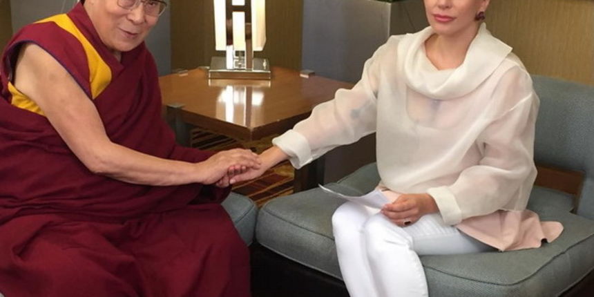 Dalaj lama i Lady Gaga. Foto: Instagram