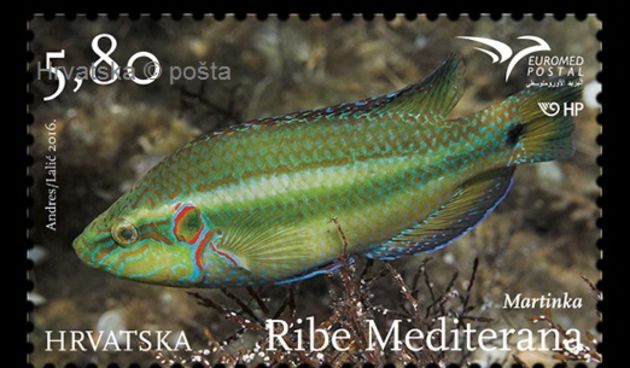 Hrvatska pošta u suradnji s PUMedom tiskala izdanje maraka “Ribe Mediterana”