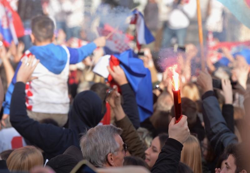 Brončani kauboji svečano dočekani na Trgu bana Josipa Jelačića. Foto: Goran Stanzl/PIXSELL