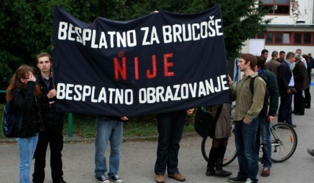 Studenti neće odustati od prosvjeda, foto: CROPIX