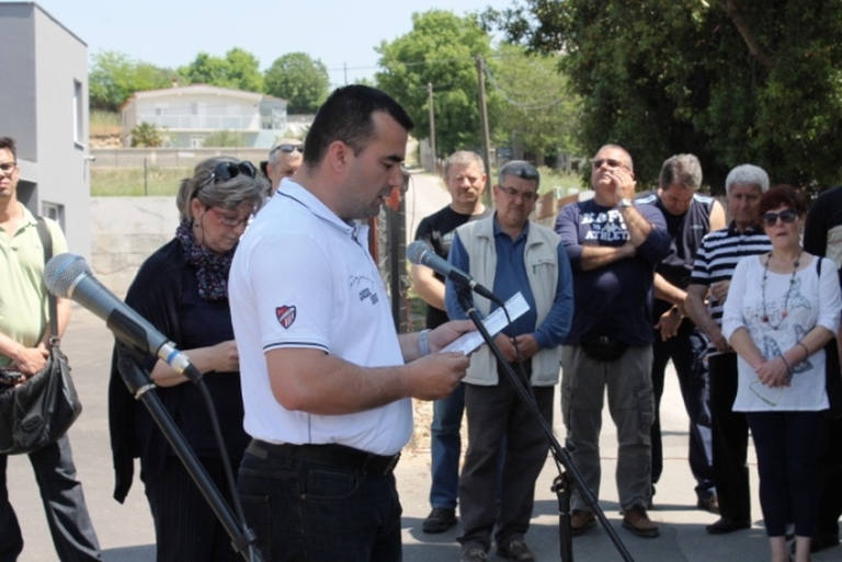 Jedan od heroja obrane Zadra u Domovinskom ratu, hrvatski branitelj, Ante Rudan dobio je danas svoju ulicu na Bilom brigu u MO Plovanija, foto: Grad Zadar