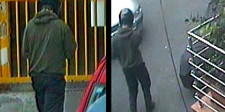 Zagreb, 291008.

Policija je objavila snimke nadzornih kamera na kojima je vidljiv muskarac koji je u cetvrtak 23. 10. 2008. dovezao skuter s eksplozivnom napravom u dvoriste Nacionalove novinarske skole. Eksplozivom je pocinjen atentat na Ivu Pukanica.