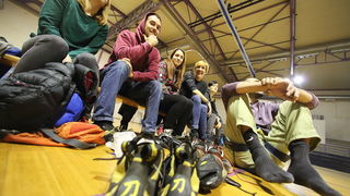 Bibinje: Županijsko natjecanje u sportskom penjanju na umjetnoj stijeni. Foto: Leo Banić