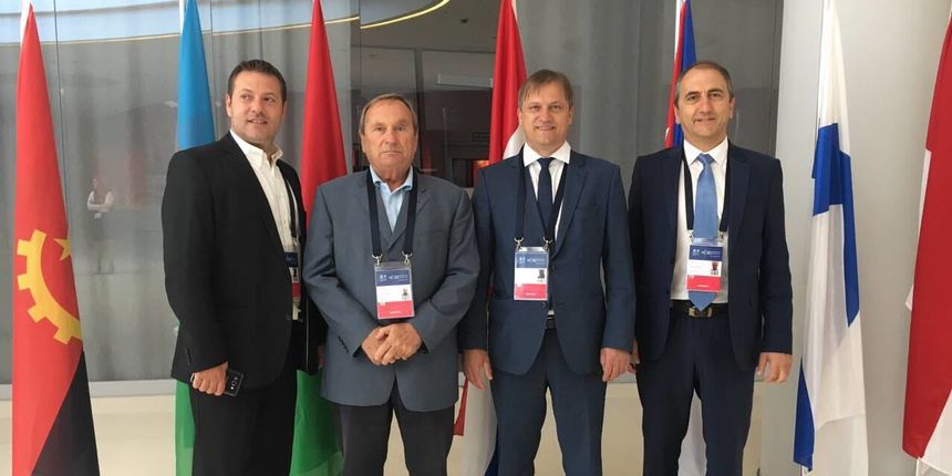 Zadarska delegacija u Krakowu: Boris Artić, Miljenko Domijan, Branko Dukić i Dražen Grgurović