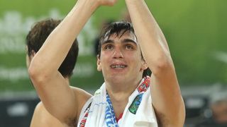 Velika hrvatska fešta u ljubljanskim Stožicama nakon plasmana u polufinale Eurobasketa, Foto. Igor Kralj/PIXSELL Velika hrvatska fešta u ljubljanskim Stožicama nakon plasmana u polufinale Eurobasketa, Foto. Igor Kralj/PIXSELL
