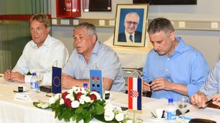 U SC Višnjik u dvorani Krešimir Ćosić održana 43. sjednica Predsjedništva Hrvatske demokratske zajednice.  Photo: Dino Stanin/PIXSELL