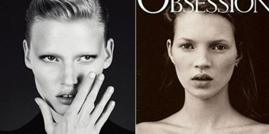 Lara Stone – Kate Moss (Foto: Calvin Klein) Lara Stone – Kate Moss (Foto: Calvin Klein)