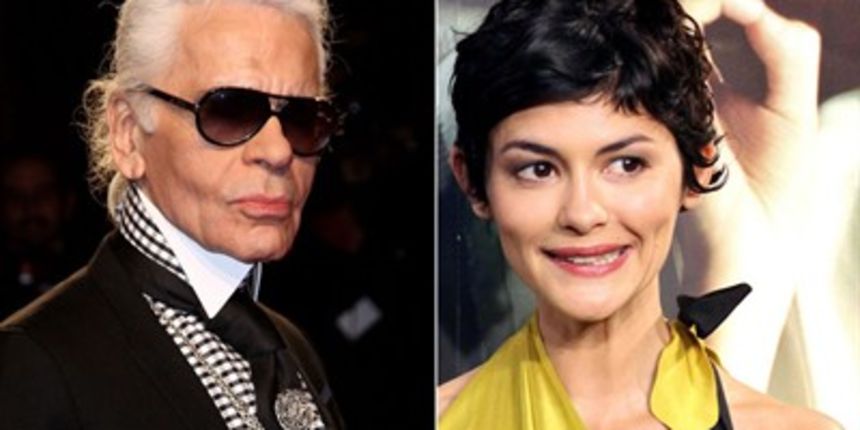 Karl Lagerfeld i Audrey Tautou Karl Lagerfeld i Audrey Tautou