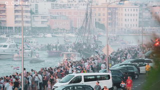 Zadar priredio čudesan doček svojim Vatrenim herojima (1)