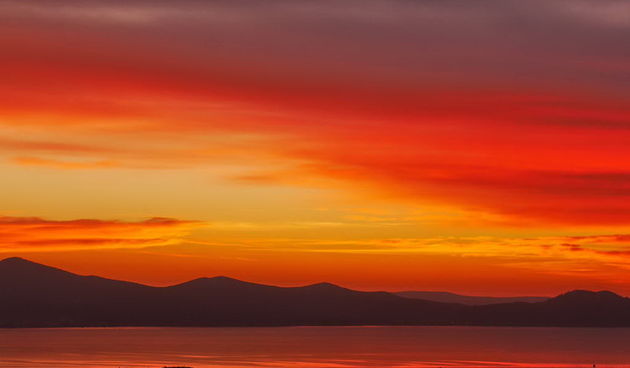 Spektakularni zalasci sunca u veljači, Foto: Leonard Kvarantan