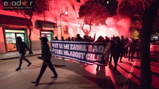 Okupljanje Tornada na Forumu i korteo do Krešinog doma Okupljanje Tornada na Forumu i korteo do Krešinog doma