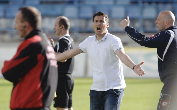 Zadar, 260513.
Stadion Stanovi.
Utakmica MAXtv 1. HNL izmedju Zadra i Splita.
Foto: Tom Dubravec / CROPIX