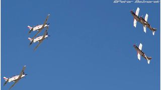 Međunarodni aeromiting u mađarskom Kecskemetu, 3. kolovoza, Krila Oluje, foto: Petar Mežnarek Međunarodni aeromiting u mađarskom Kecskemetu, 3. kolovoza, Krila Oluje, foto: Petar Mežnarek