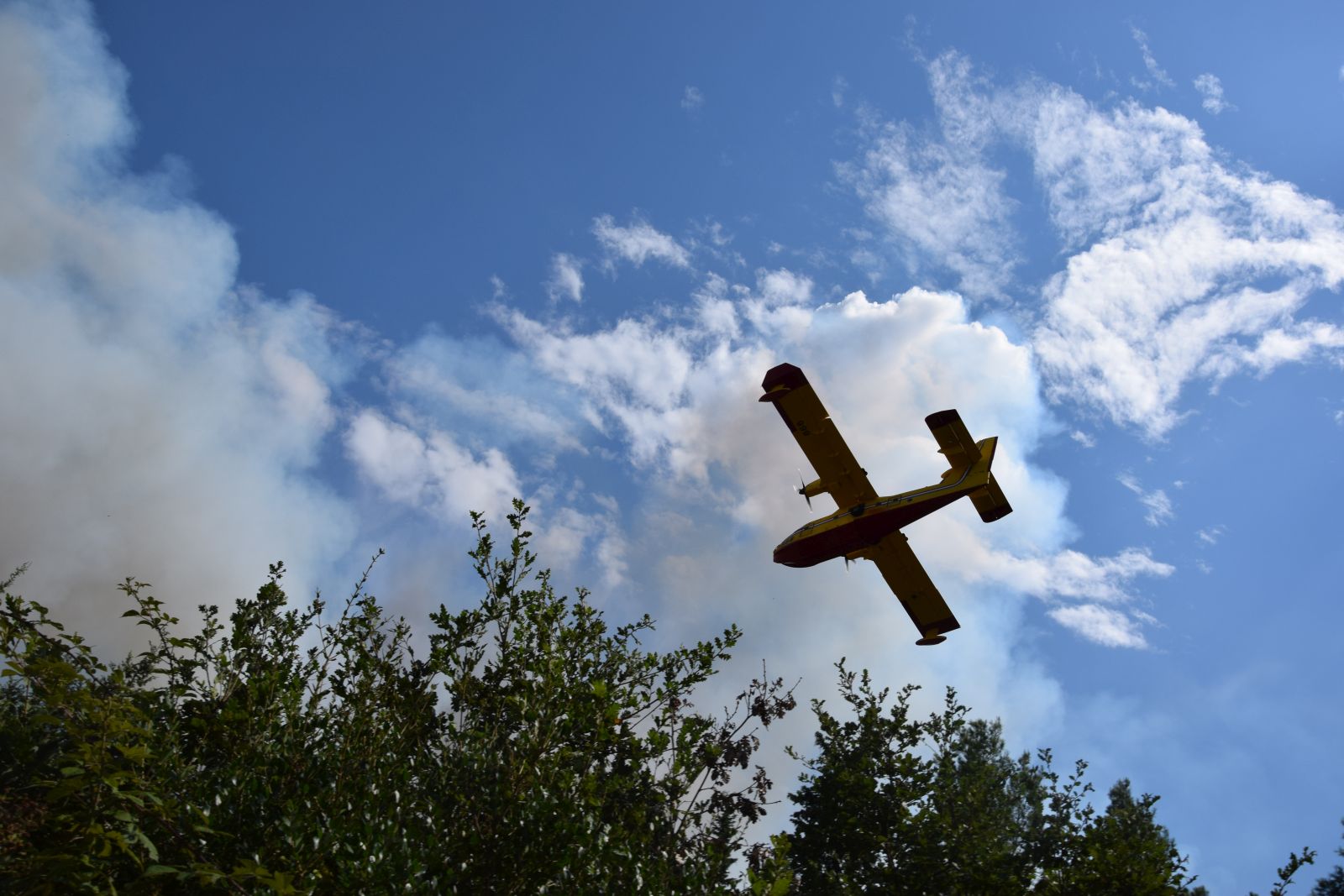 Zračne i kopnene snage gase požar kod Kožina Zračne i kopnene snage gase požar kod Kožina