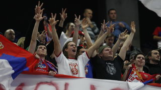 Malmo, 190111.
Malmo Arena, 22. svjetsko rukometno prvenstvo, utakmica izmedju Hrvatske i Srbije.
Na fotografiji: navijaci.
Foto: Ante Cizmic / CROPIX Malmo, 190111.
Malmo Arena, 22. svjetsko rukometno prvenstvo, utakmica izmedju Hrvatske i Srbije.
Na fotografiji: navijaci.
Foto: Ante Cizmic / CROPIX