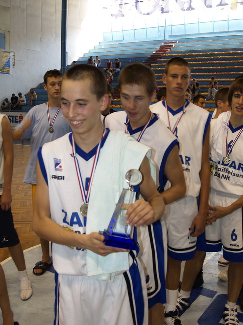 Podjela pehara i medalja, 4. Memorijalni turnir “Tomislav Knezevic”, Zadar 30.8.2008.