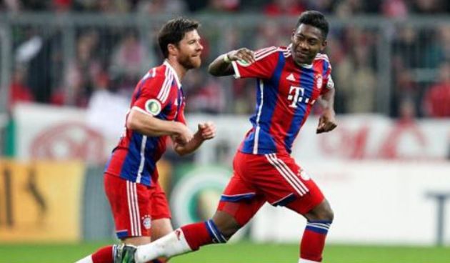 David Alaba i Xabi Alonso, foto: fcbayern.de