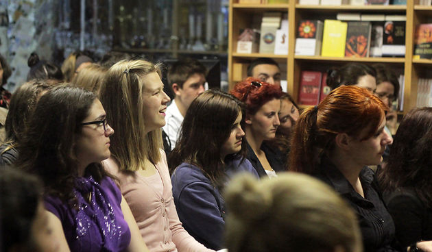 Marko Vučetić u Verbumu, Večer u knjižari, foto-Saša Čuka