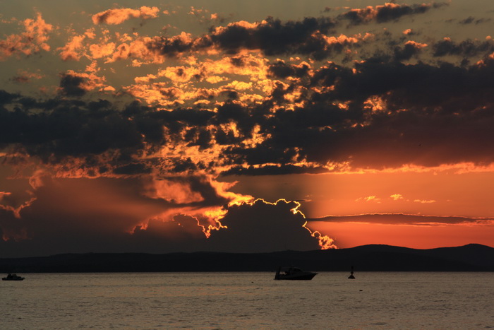 Čudesni zalazak sunca u Zadru 26. kolovoza 2012.