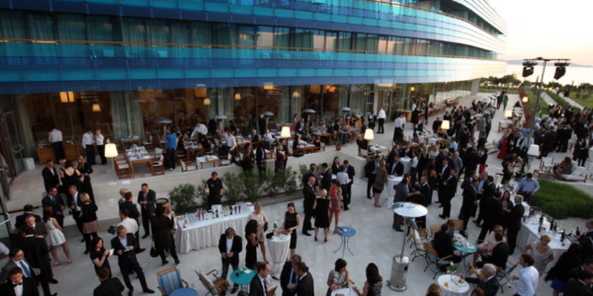 Zadar, 040512.
Falkensteiner Hotel & Spa Iadera u Punta Skali u Petrcanima kraj Zadra. Investicija vrijedna 160 milijuna eura prema rijecima celnih ljudi isplatila se. Hotel koji je otvoren lani u srpnju, danas je otvoren i sluzbeno. Na otvorenju su bile