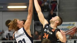 Dvorana Krešimir Ćosić, Zadar – 2. kolo A-1 muške lige, KK Zadar – GKK Šibenik 80-76. Photo: Dino Stanin/PIXSELL Dvorana Krešimir Ćosić, Zadar – 2. kolo A-1 muške lige, KK Zadar – GKK Šibenik 80-76. Photo: Dino Stanin/PIXSELL