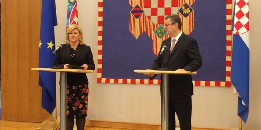 Tihomir Orešković i Kolinda Grabar-Kitarović, Foto: N1 Tihomir Orešković i Kolinda Grabar-Kitarović, Foto: N1