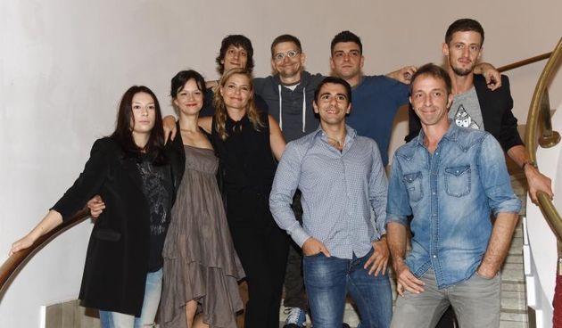 U Zagrebackom kazalistu mladih odrzana je premijera predstave Drakula na koju su dosli brojni poznati iz drustvenog i kulturnog zivota. Glumci iz predstave Photo: Davor Visnjic/PIXSELL