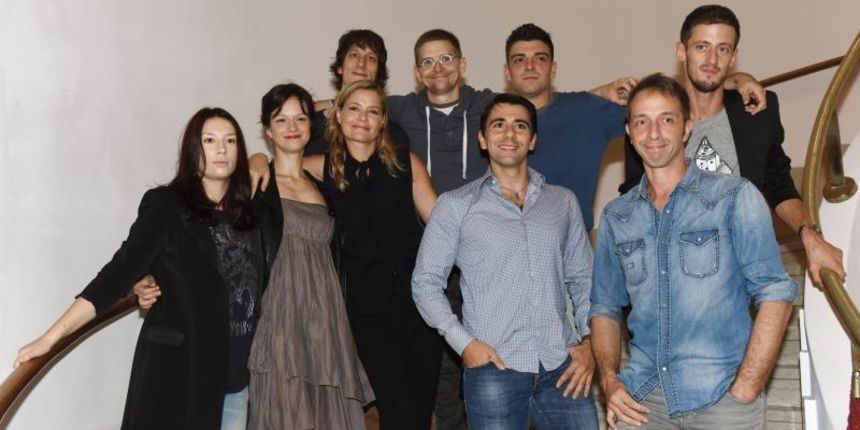 U Zagrebackom kazalistu mladih odrzana je premijera predstave Drakula na koju su dosli brojni poznati iz drustvenog i kulturnog zivota. Glumci iz predstave Photo: Davor Visnjic/PIXSELL