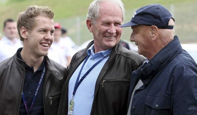 Vettel, Marko i Lauda, foto: gp1.hr