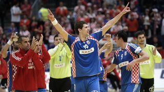 Graz, 210110.
EURO 2010 u rukometu. 
Trece kolo skupine A. Utakmica Hrvatska – Rusija.
Na fotografiji: Jakov Gojun.
Foto: Nenad Dugi / Cropix
