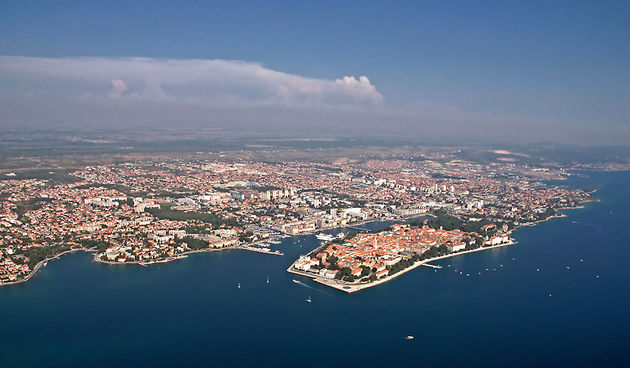 Zadar – Panorama iz zraka (foto: Marin Gospić)