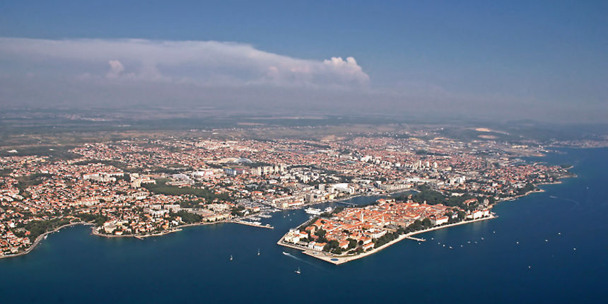 Zadar – Panorama iz zraka (foto: Marin Gospić)