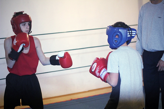 Javni sparing u boksačkom klubu Zlatna rukavica (foto:Saša Čuka)