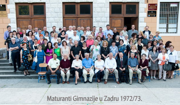 Maturanti Gimnazije Vladimir Nazor iz 1973. godine slave 45 godina mature
