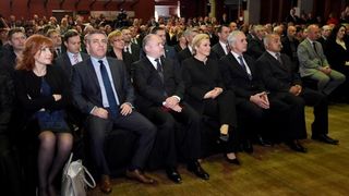 Predsjednica Kolinda Grabar Kitarović na svečanoj sjednici županijske skupštine, foto: Dino Stanin/PIXSELL