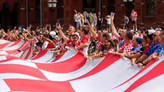 Hrvatski navijači okupirali centar Moskve!