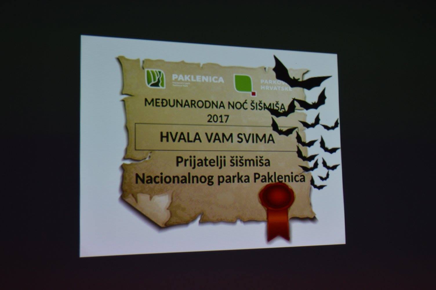 Noć šišmiša 2017 u NP Paklenica Noć šišmiša 2017 u NP Paklenica