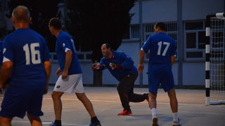 U povodu blagdana Kraljice Mira u Stanovima odigrana utakmica između liječnika i predstavnika Gradske uprave, Foto: Iva Perinčić